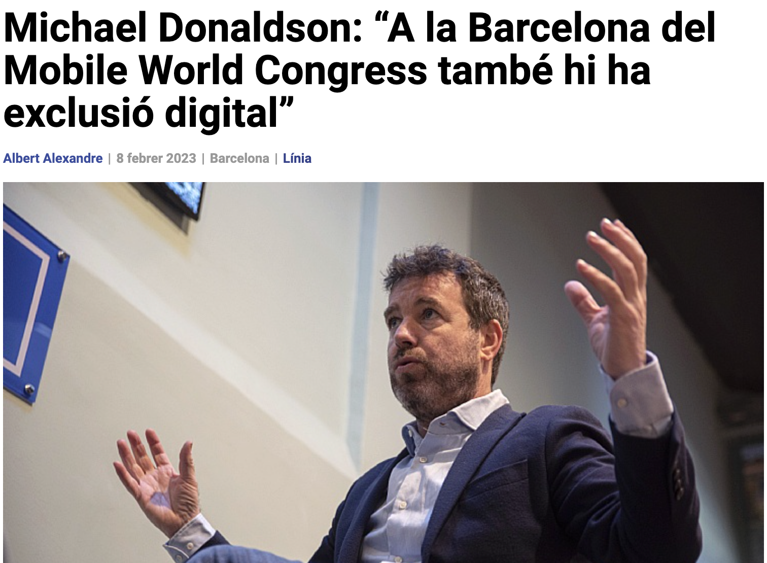 Entrevista a Michael Donaldson